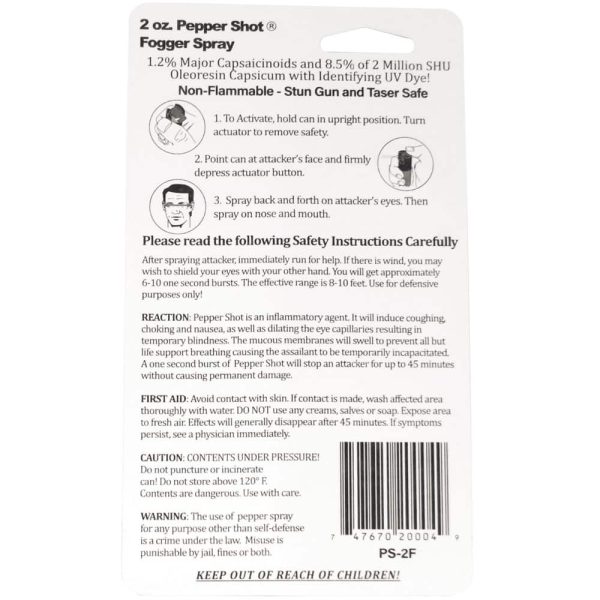 Pepper Shot 1.2% MC 2 oz Pepper Spray - Image 5