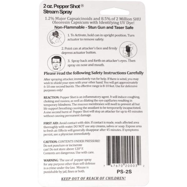 Pepper Shot 1.2% MC 2 oz Pepper Spray - Image 15