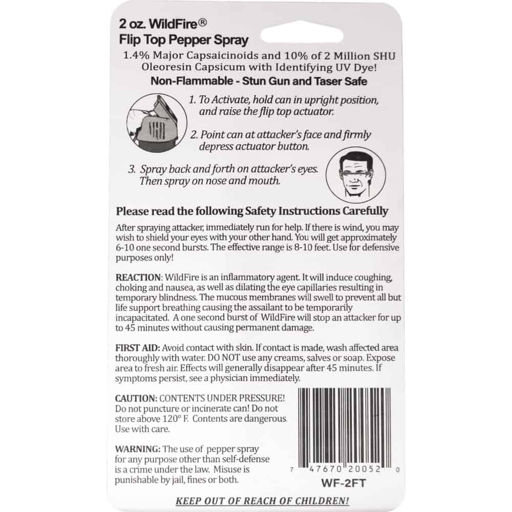 WildFire™ 1.4% MC Pepper Spray Stream - Image 5