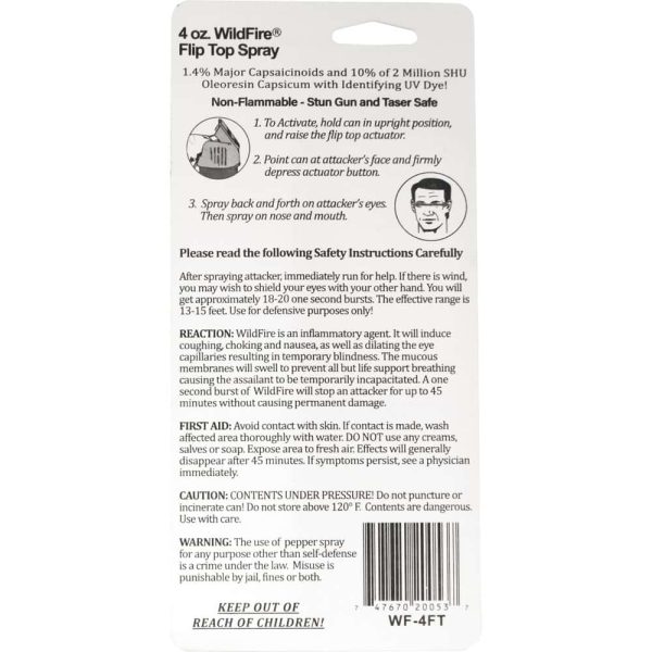 WildFire™ 1.4% MC Pepper Spray Stream - Image 13