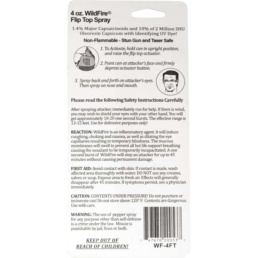 WildFire™ 1.4% MC Pepper Spray Stream - Image 13
